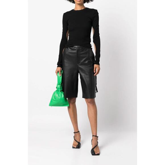 Dion Lee Cut-Out Ribbed Top in Black XS NWT - Picture 1 of 9